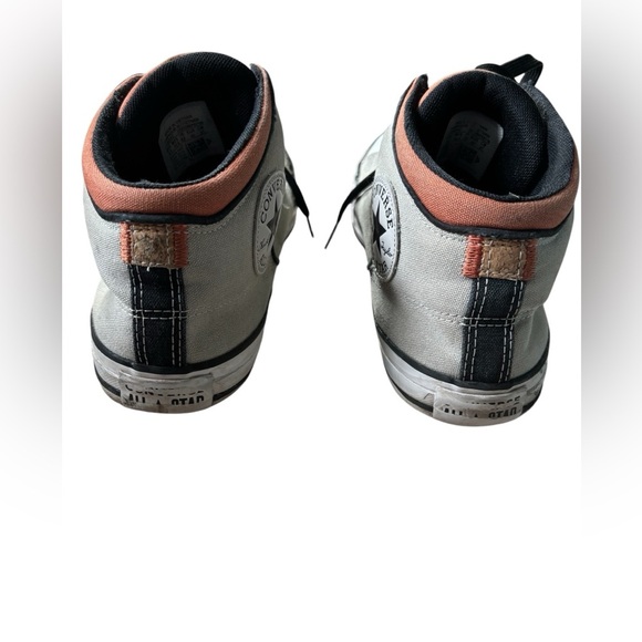 Converse Chuck Taylor All Star High Top Gray w Orange Trim. Rare color. Sz 10.5 - Picture 3 of 7